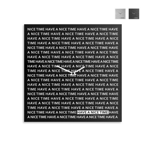 Zegar ścienny 50x50cm nowoczesny design łupek magnetyczny Nice Time
