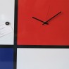 Nowoczesny zegar ścienny z tablicą magnetyczną Mondrian Big Rabaty