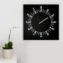 Kwadratowy zegar ścienny nowoczesny minimalistyczny 50x50cm Only Hours Rabaty