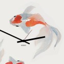 Zegar ścienny w stylu japońskim nowoczesny design ryb Koi Sprzedaż