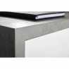 Biurko z nadstawką boczną i szufladami kolor biały z efektem betonu 140x150cm Katalog