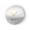 Złoty okrągły nowoczesny zegar ścienny z lustrem Elegance Sprzedaż