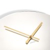 Złoty okrągły nowoczesny zegar ścienny z lustrem Elegance Rabaty