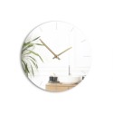 Złoty nowoczesny okrągły zegar ścienny z lustrem Precious Rabaty