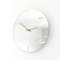 Złoty nowoczesny okrągły zegar ścienny z lustrem Precious Katalog