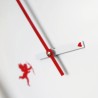 Zegar ścienny nowoczesny design okrągły serce miłość Cupido Rabaty