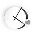 Zegar ścienny nowoczesny minimalistyczny design okrągły Eclissi Katalog