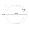 Zegar ścienny nowoczesny minimalistyczny design okrągły Eclissi Wybór