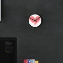 Okrągły zegar ścienny grafika gra wideo nowoczesny Love Invaders Promocja