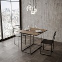 Rozkładany nowoczesny drewniany stół 90x45-90cm Nordica Libra Noix Sprzedaż