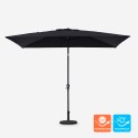 Czarny parasol tarasowy 3x2 z centralnym drążkiem Rios Black Sprzedaż