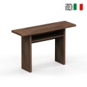 Rozkładany stół z ciemnego drewna do jadalni 120x35-70cm Oplà Sprzedaż