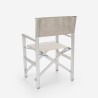 2 Przenośne składane krzesła plażowe z aluminium Regista Gold Katalog