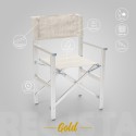 2 Przenośne składane krzesła plażowe z aluminium Regista Gold Sprzedaż