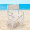 2 Przenośne składane krzesła plażowe z aluminium Regista Gold Oferta