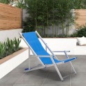 2 składane krzesła plażowe Riccione Gold Lux ​​podłokietniki z aluminium Oferta
