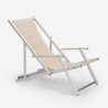 4 składane krzesła plażowe Riccione Gold Lux ​z podłokietnikami Rabaty