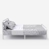 Podwojne metalowe łóżko z podstawą listwową 160x200 Skjern Oferta