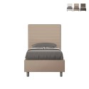 Łóżko jednoosobowe ze schowkiem 100x200 nowoczesna sypialnia Focus S2 Środki