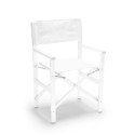 Składane krzesło plażowe z aluminium w kolorze białym Regista Gold White Promocja