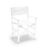 Składane krzesło plażowe z aluminium w kolorze białym Regista Gold White Promocja