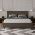Podwójne łóżko 160x200 ze schowkiem nowoczesne imitacja skóry Adele M1 Sprzedaż