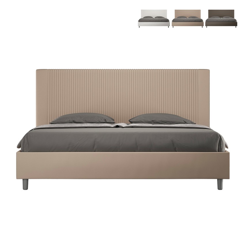 Łóżko dwuosobowe 180x200 ze schowkiem nowoczesny design Goya K Środki