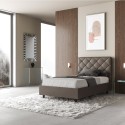 Łóżko jednoosobowe 120x190 ze schowkiem nowoczesny design Priya P Cechy